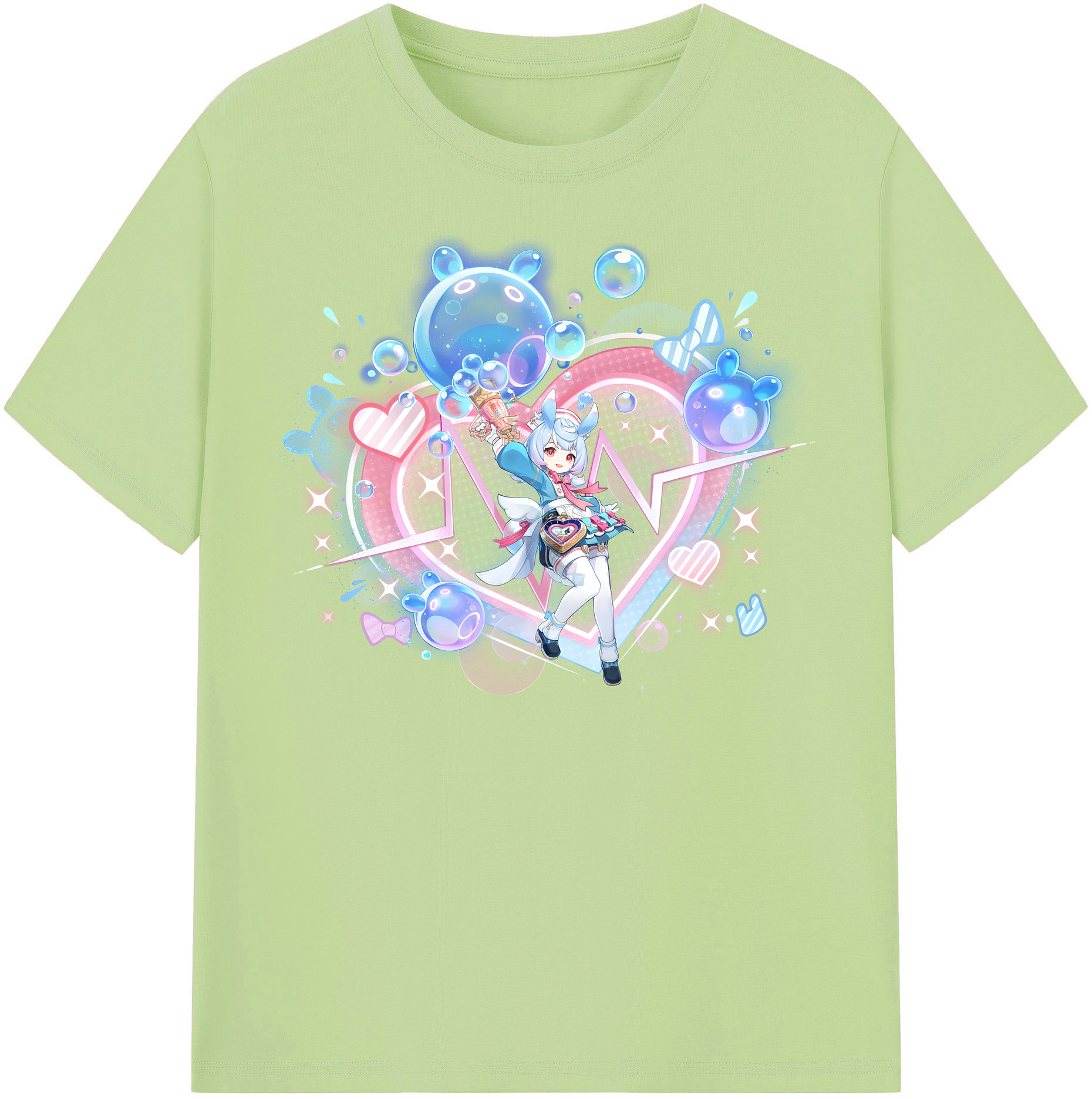 げんし神 シゲウィン genshin Shigewin 綿100％半袖Tシャツ（フロントプリント）